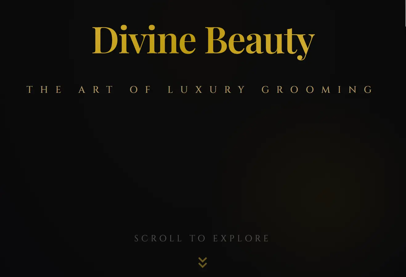 Salon Menu Theme 2 — Luxury Section Based